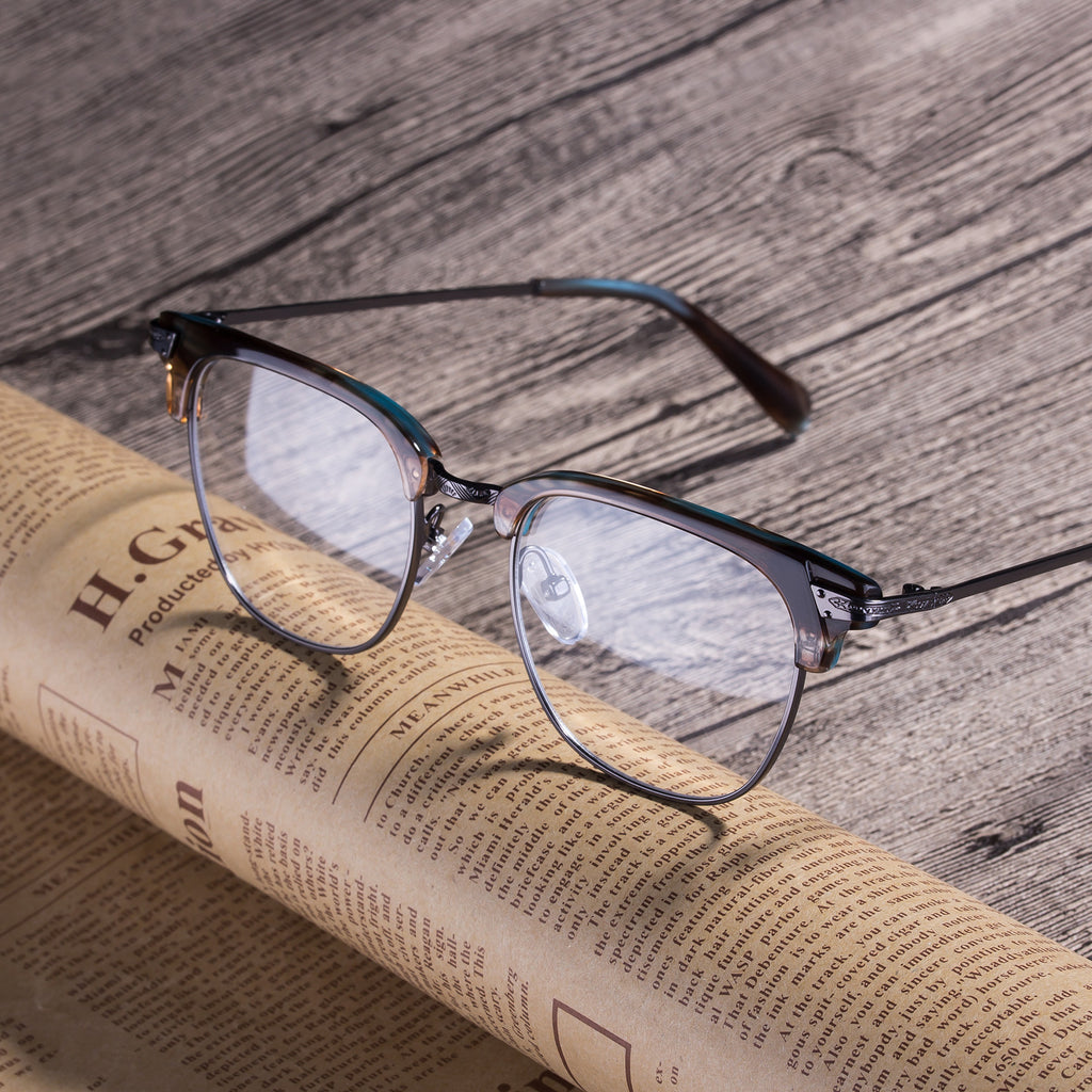 Vintage Fashion Brand Designer Handmade Acetate Eyewear Frame - Colossein Fashion polarized Sunglasses Vintage  Retro handcraft for men women