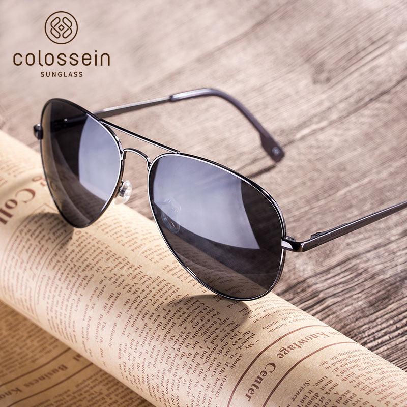 COLOSSEIN Classic Pilot Style Polarized Street Fashion Sunglasses - Colossein Fashion polarized Sunglasses Vintage  Retro handcraft for men women