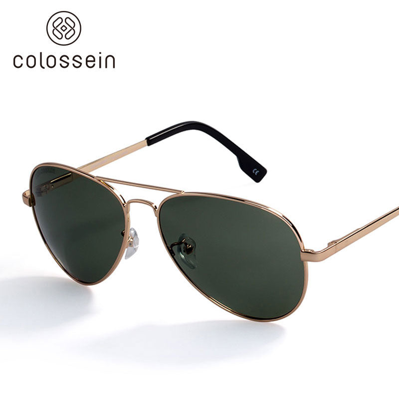 COLOSSEIN Classic Pilot Style Polarized Street Fashion Sunglasses - Colossein Fashion polarized Sunglasses Vintage  Retro handcraft for men women