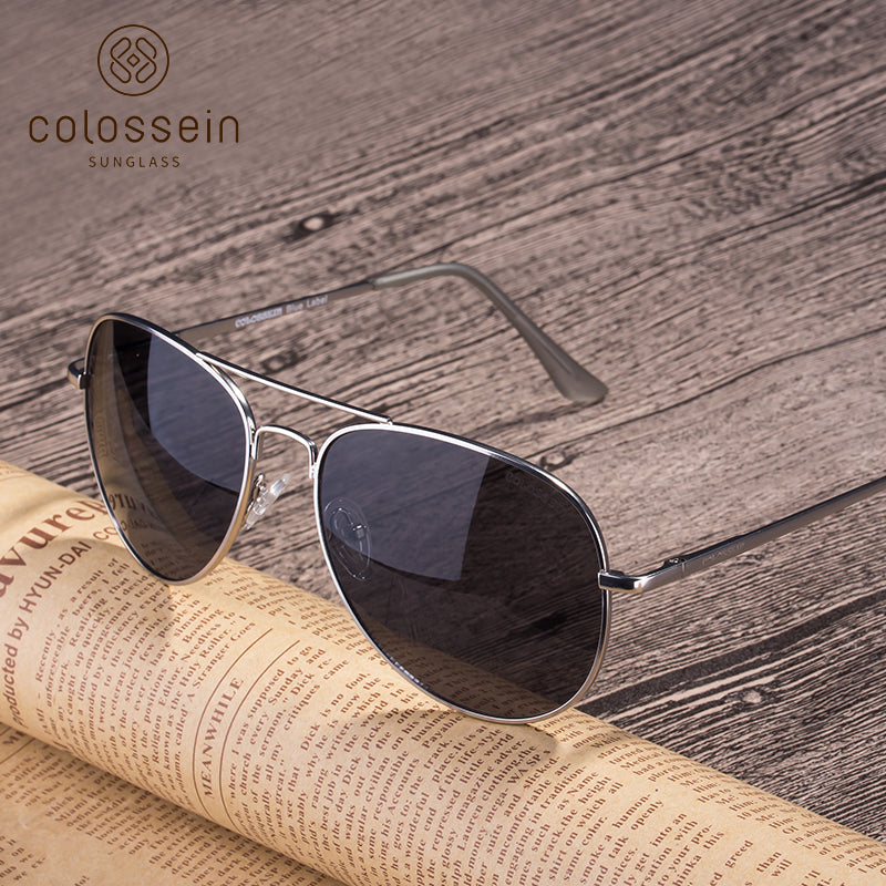 COLOSSEIN Retro Metal Frame Fashion Sunglasses - Colossein Fashion polarized Sunglasses Vintage  Retro handcraft for men women