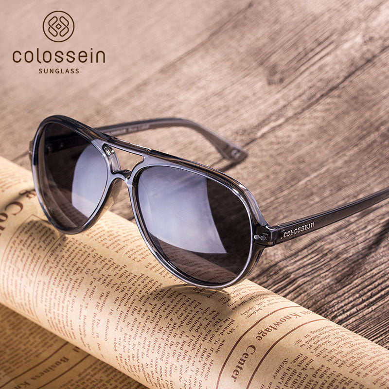 COLOSSEIN Classic Pilot Style Fashion Polarized Sunglasses - Colossein Fashion polarized Sunglasses Vintage  Retro handcraft for men women