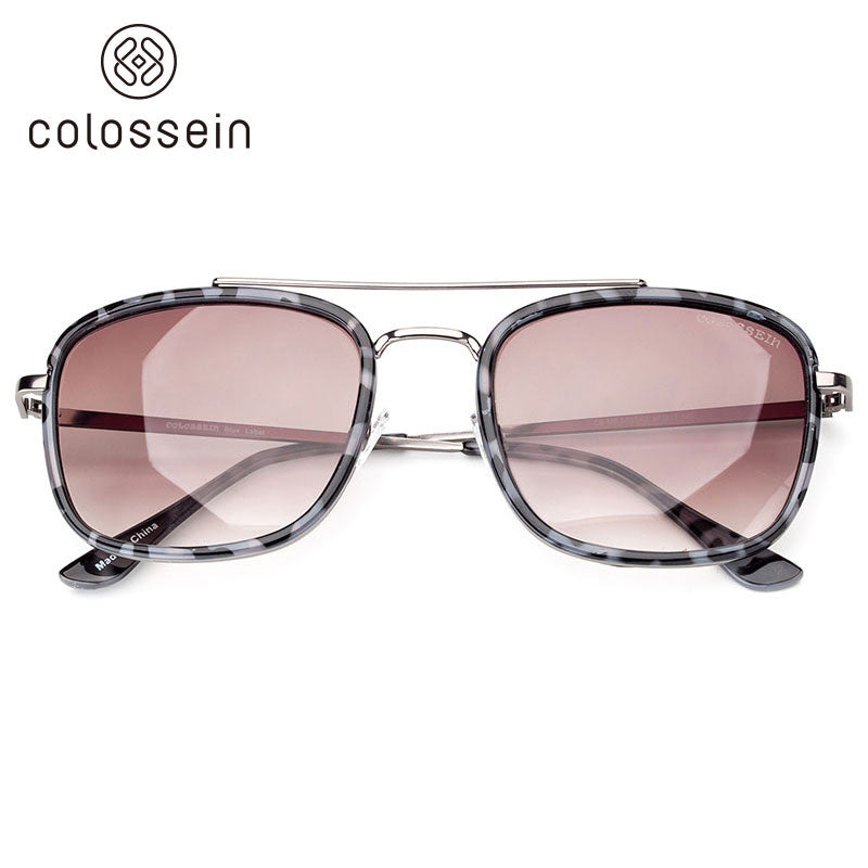 COLOSSEIN Vintage Alloy Metal Frame Sunglasses UV400 - Colossein Fashion polarized Sunglasses Vintage  Retro handcraft for men women