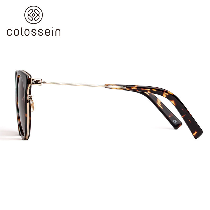 COLOSSEIN Vintage Cat Eye Style Polarized Fashion Sunglasses For Women - Colossein Fashion polarized Sunglasses Vintage  Retro handcraft for men women