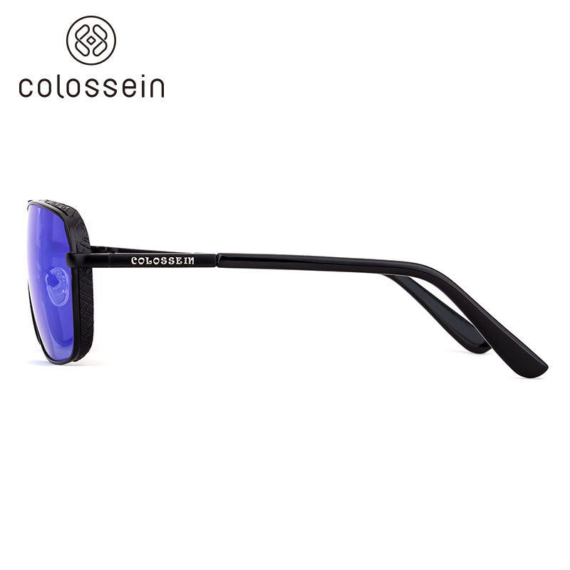 Classic Square Frame Polarized Sunglasses for men - Colossein Fashion polarized Sunglasses Vintage  Retro handcraft for men women