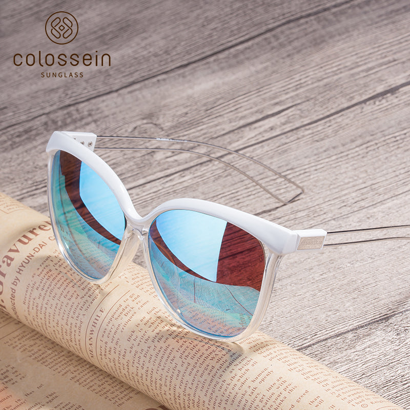 COLOSSEIN Brand Designer Retro Cat Eye Style Fashion Sunglasses - Colossein Fashion polarized Sunglasses Vintage  Retro handcraft for men women