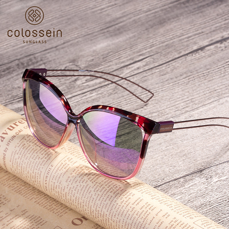 COLOSSEIN Brand Designer Retro Cat Eye Style Fashion Sunglasses - Colossein Fashion polarized Sunglasses Vintage  Retro handcraft for men women