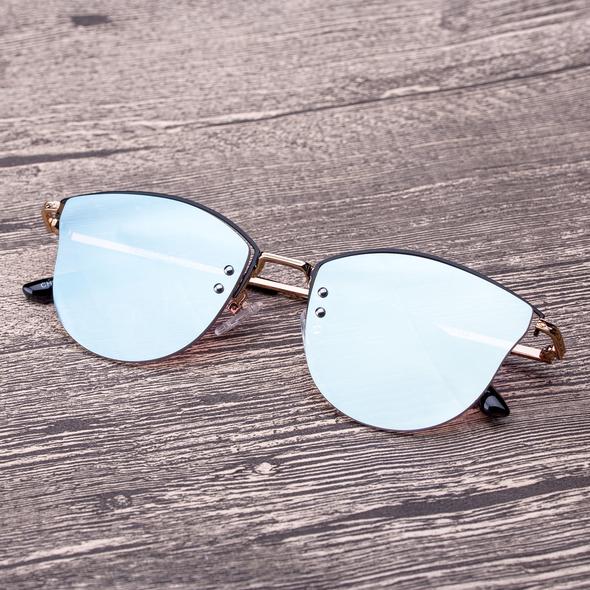 Customizable Rimless Frame sunglasses Mirror Lens with light-weight metal leg - Colossein Fashion polarized Sunglasses Vintage  Retro handcraft for men women