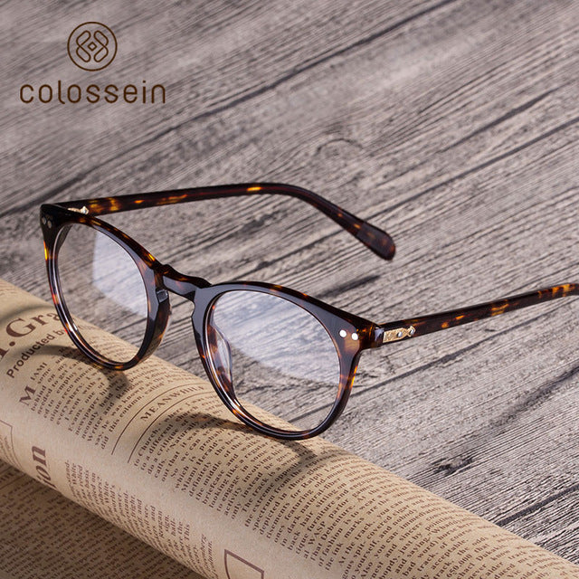 Classic Trendy Handmade Acetate Eyewear Frame - Colossein Fashion polarized Sunglasses Vintage  Retro handcraft for men women