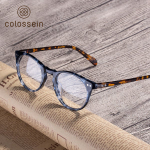 Classic Trendy Handmade Acetate Eyewear Frame - Colossein Fashion polarized Sunglasses Vintage  Retro handcraft for men women